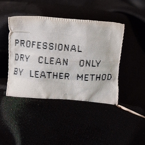 Lisa Loren Black Matrix Front Pockets 3/4 Sleeve Genuine Leather Coat Size M - Picture 10 of 11